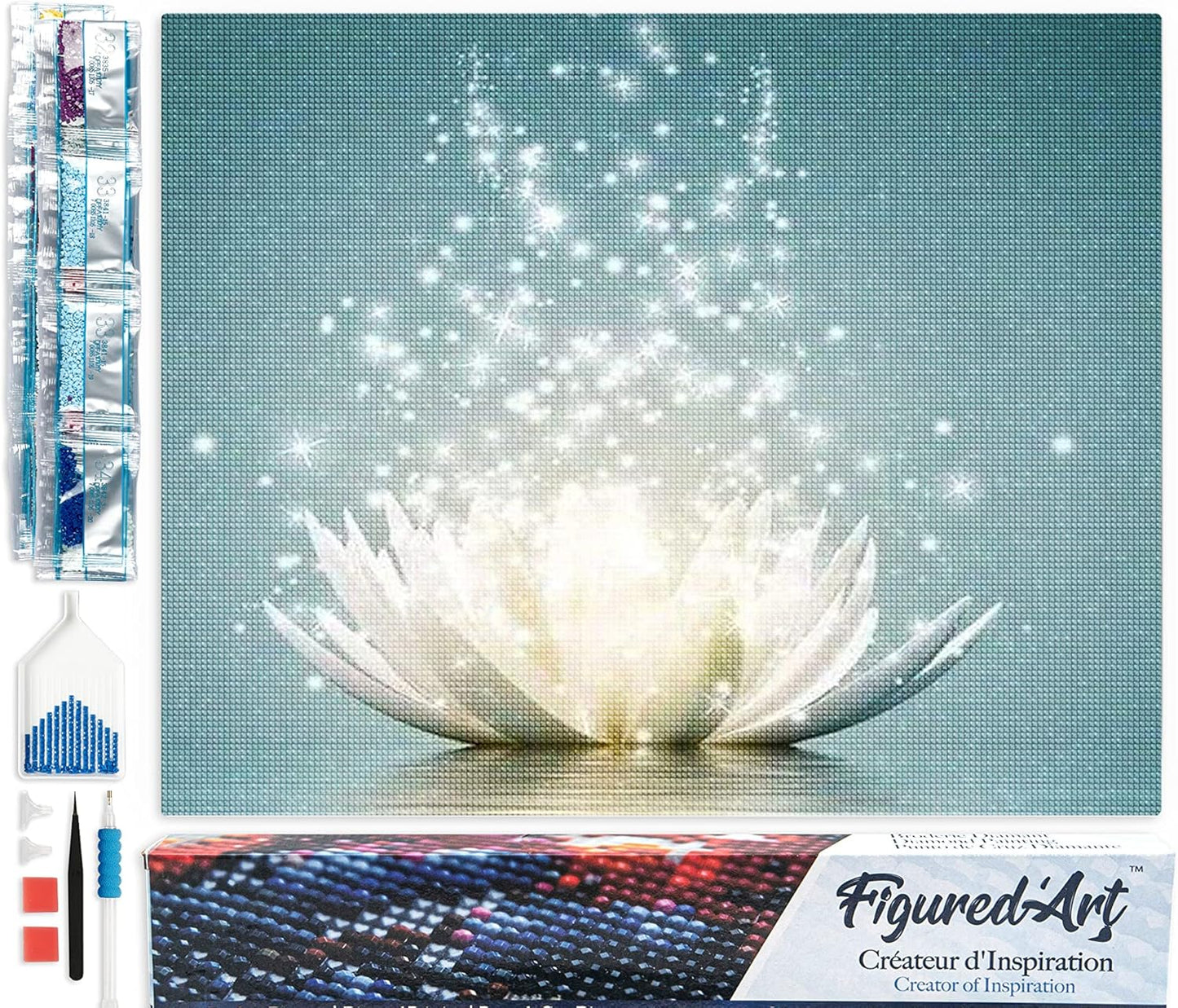 Diamond Painting, 40 x 50 cm, Magisches Licht 40x50cm (Ohne Rahmen)