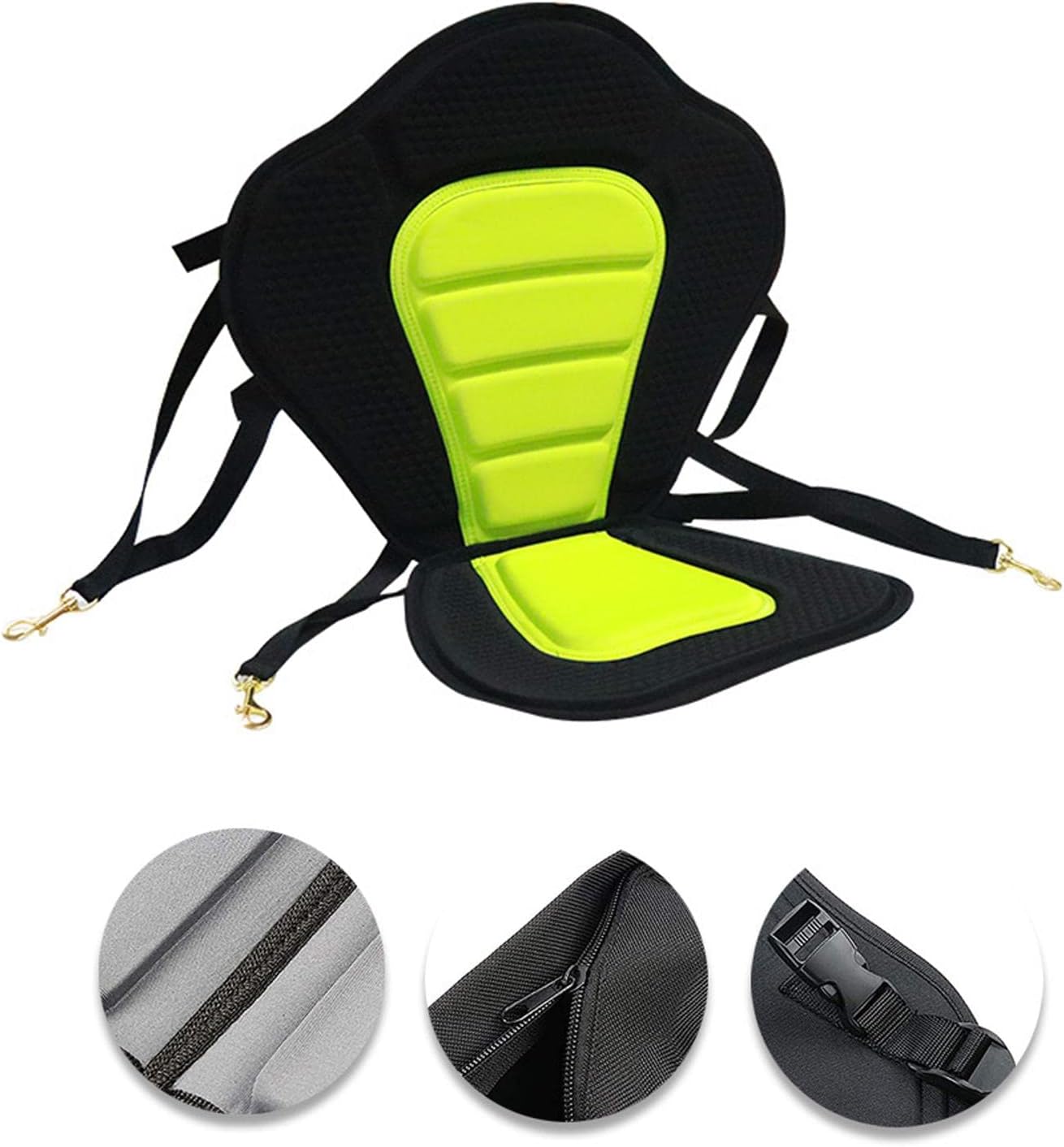 Kajaksitz mit hoher Rückenlehne und Tasche, Mit Tasche
