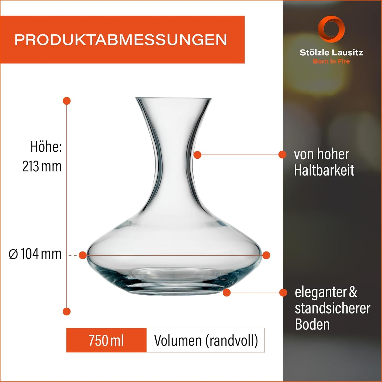 Dekanter Weinland, Weinkaraffe - 750 ml