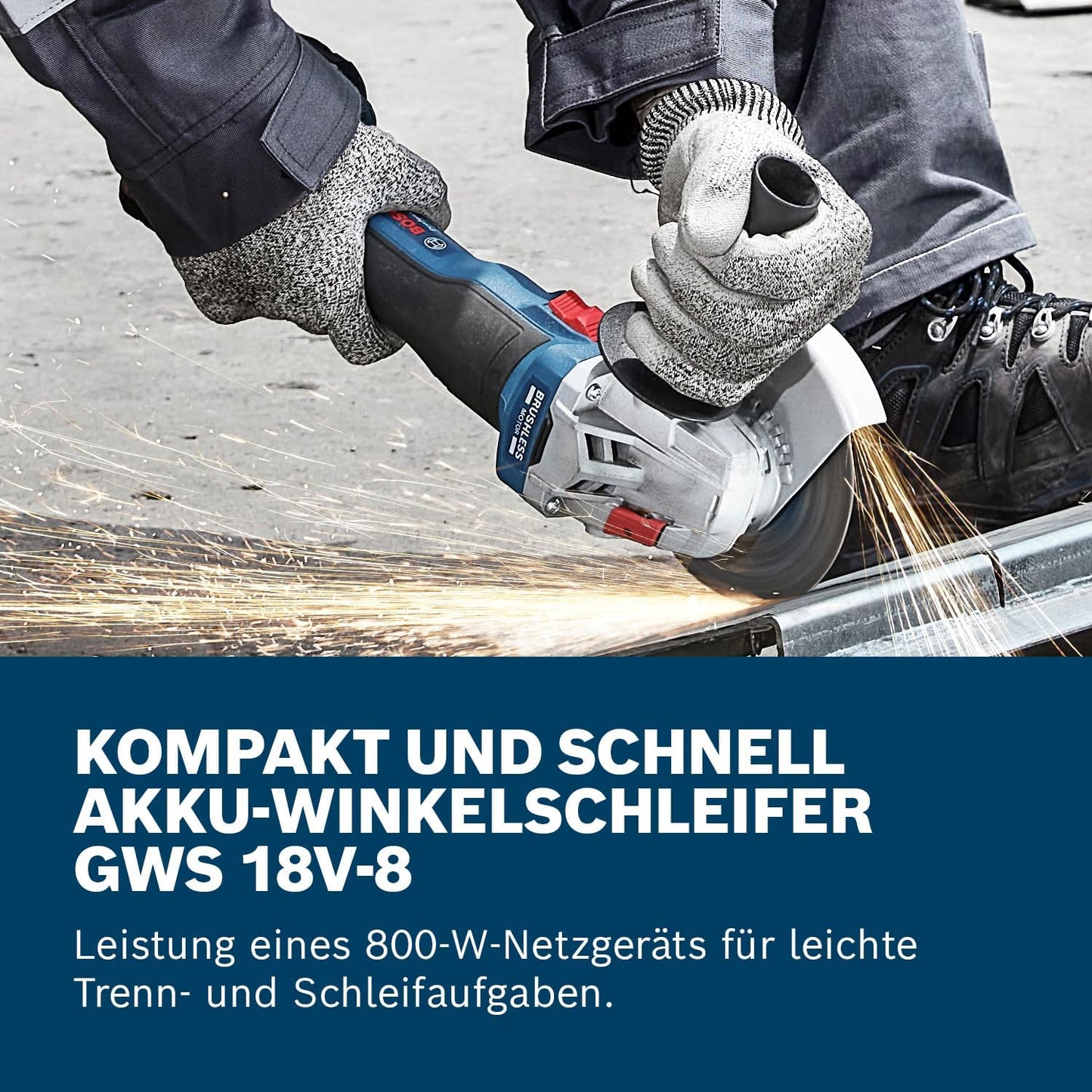 Akku-Winkelschleifer GWS 18V-8, Scheibendurchmesser 125 mm Ohne Akku/Lader