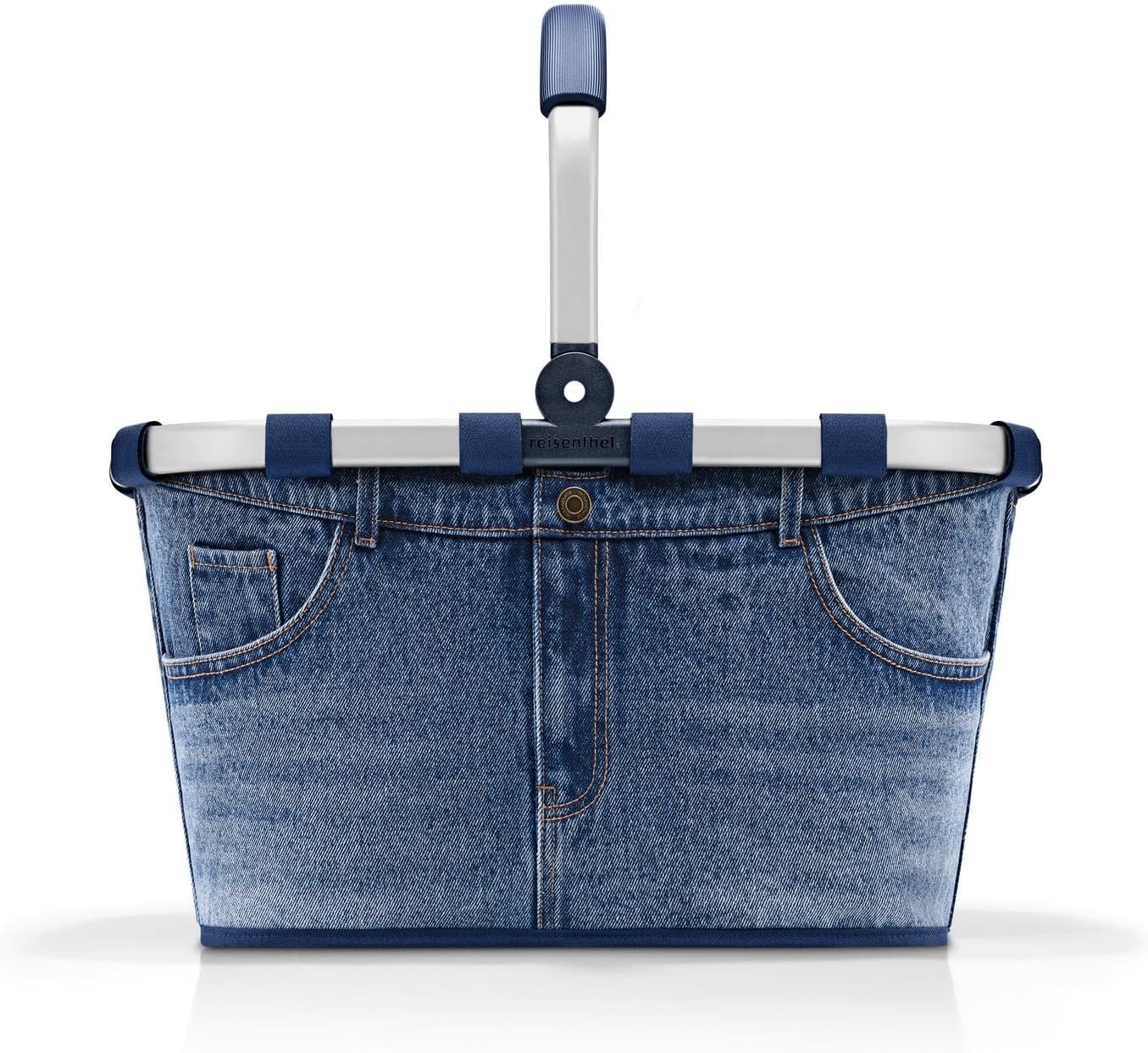 Einkaufskorb im Jeansdesign, wasserabweisend, Jeans 2 Single
