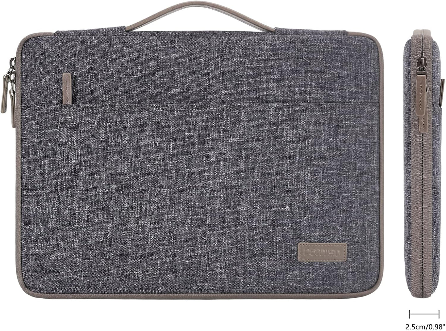 Wasserdichte Laptophülle, 17-17.3 Zoll / Dunkelgrau