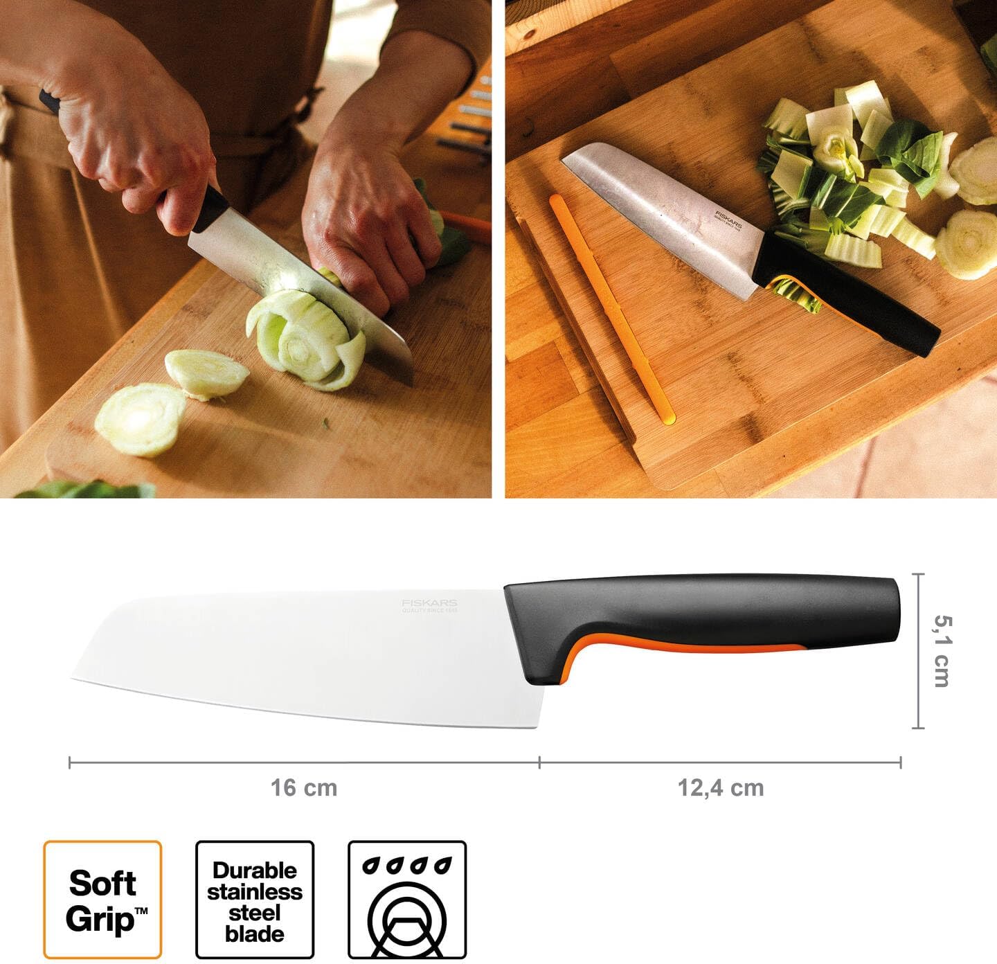 1057536 Functional Form Santokumesser, Santoku (16 cm)
