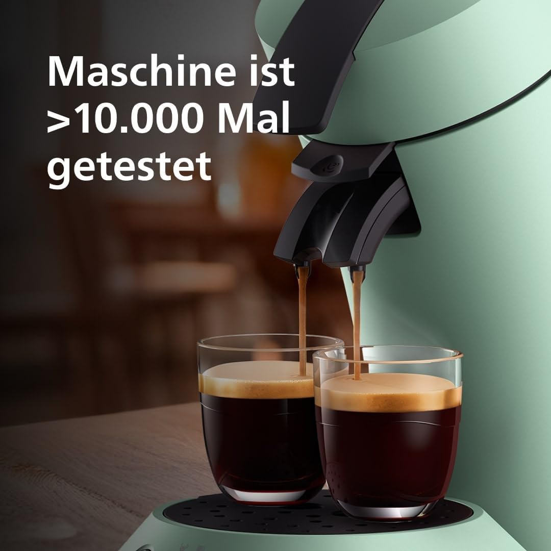 Senseo Original Plus Kaffeepadmaschine mit Boost Technologie, Standard Wüsten Grün