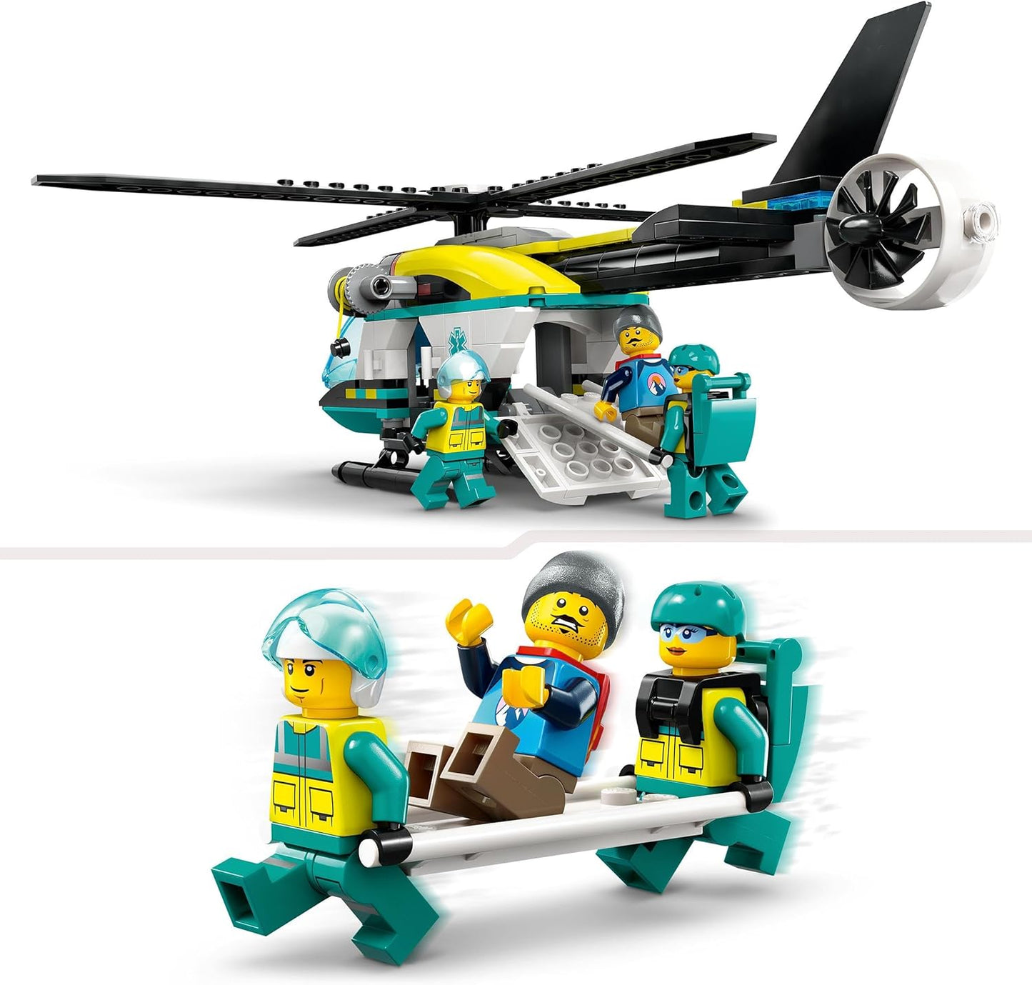 City Rettungshubschrauber-Spielset für Kinder, Single