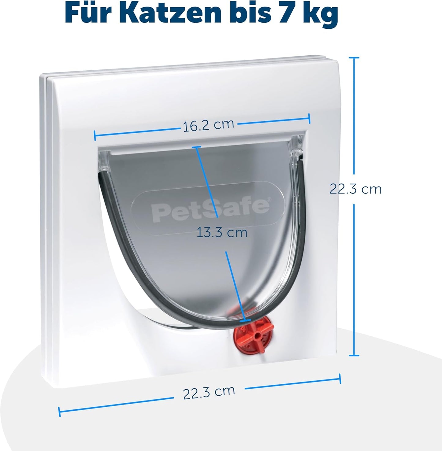 Katzenklappe Classic, Weiss Ohne Tunnel