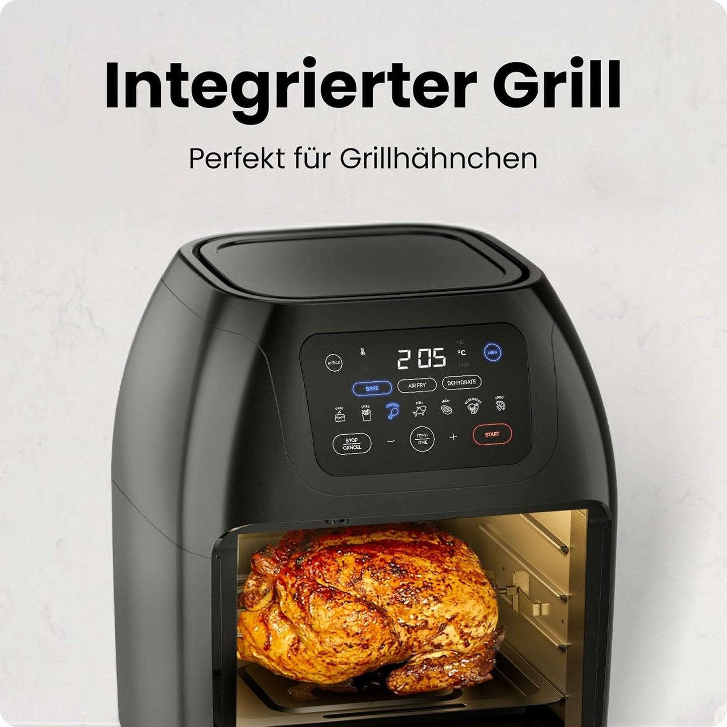 Multifunktionaler 10L-Heissluftofen, 10L