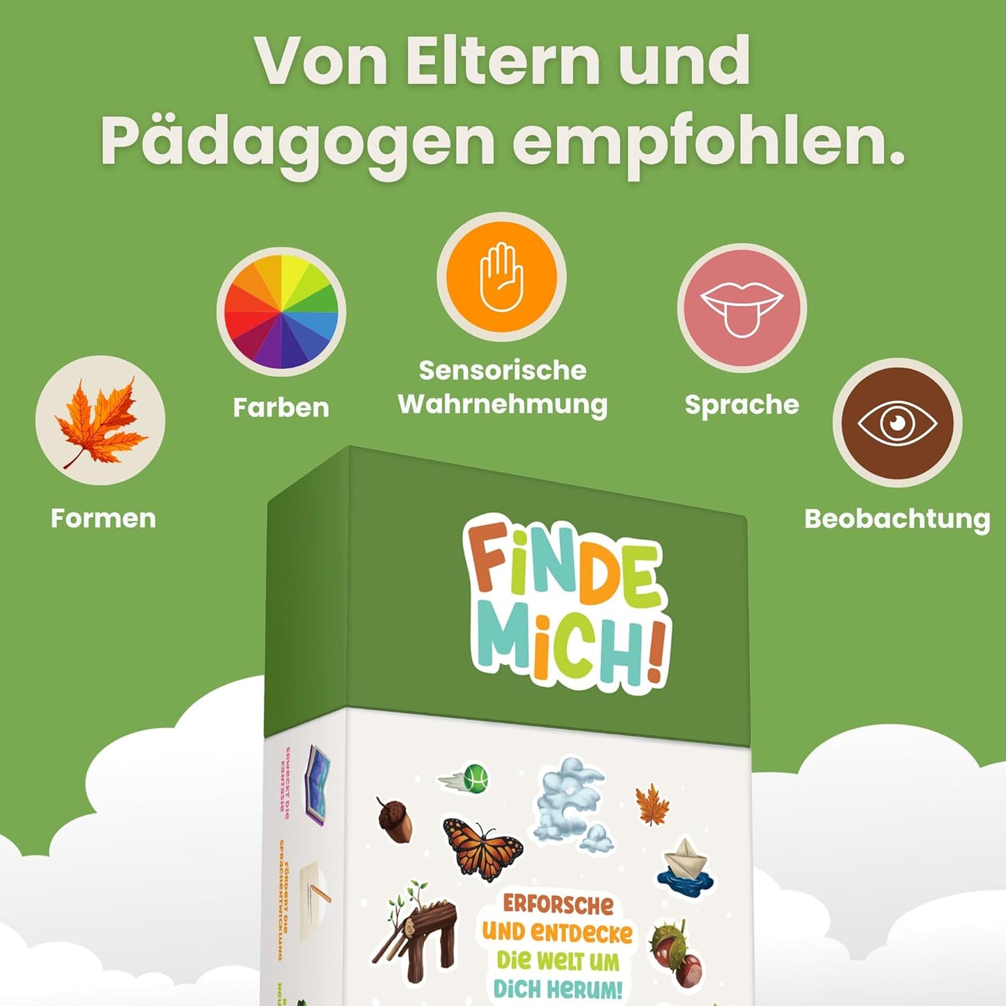 Such- und Entdeckerkarten-Spiel für Kinder ab 2 Jahren, Im Freien