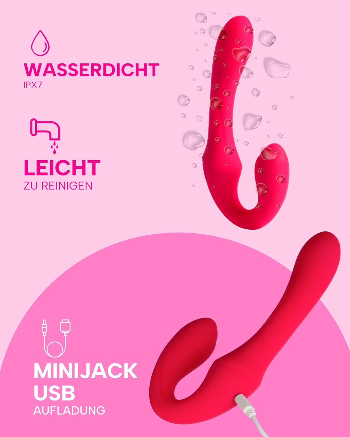 Strap On Vibrator Pegaso für Paare mit Fernbedienung, Pegaso
