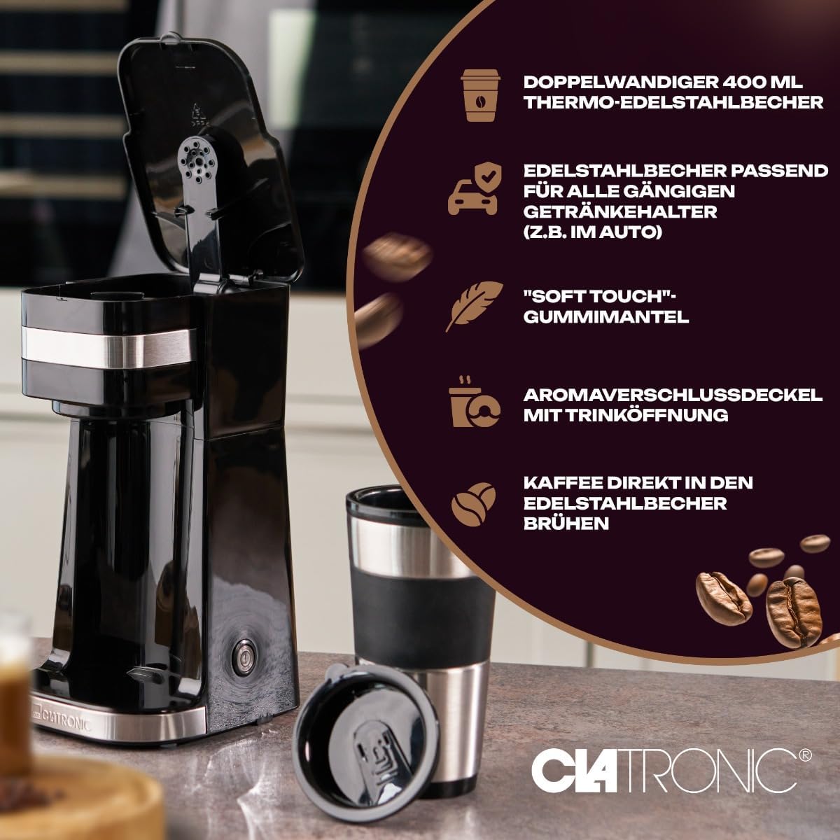 KA 3733 Kaffeemaschine mit To-Go Becher