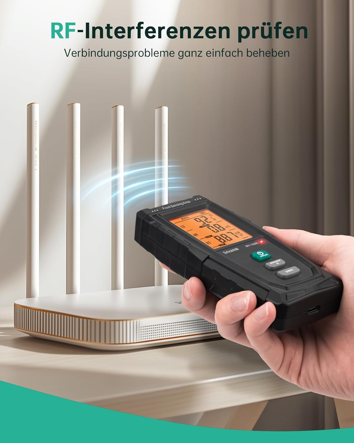 EMF-Messgeraet RT-100S, RF/MF/EF Messgerät Basisversion