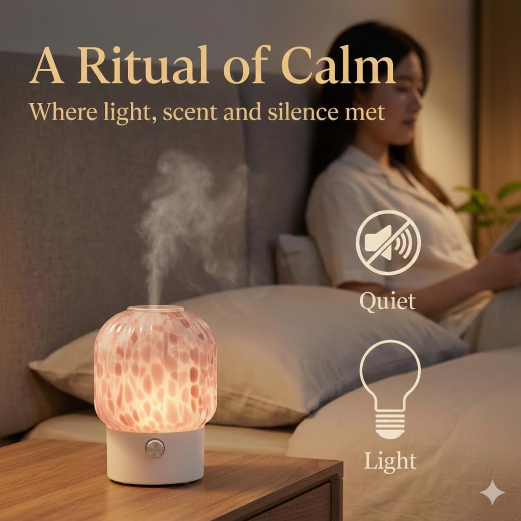 Aroma Diffuser mit LED-Licht, 005-rose