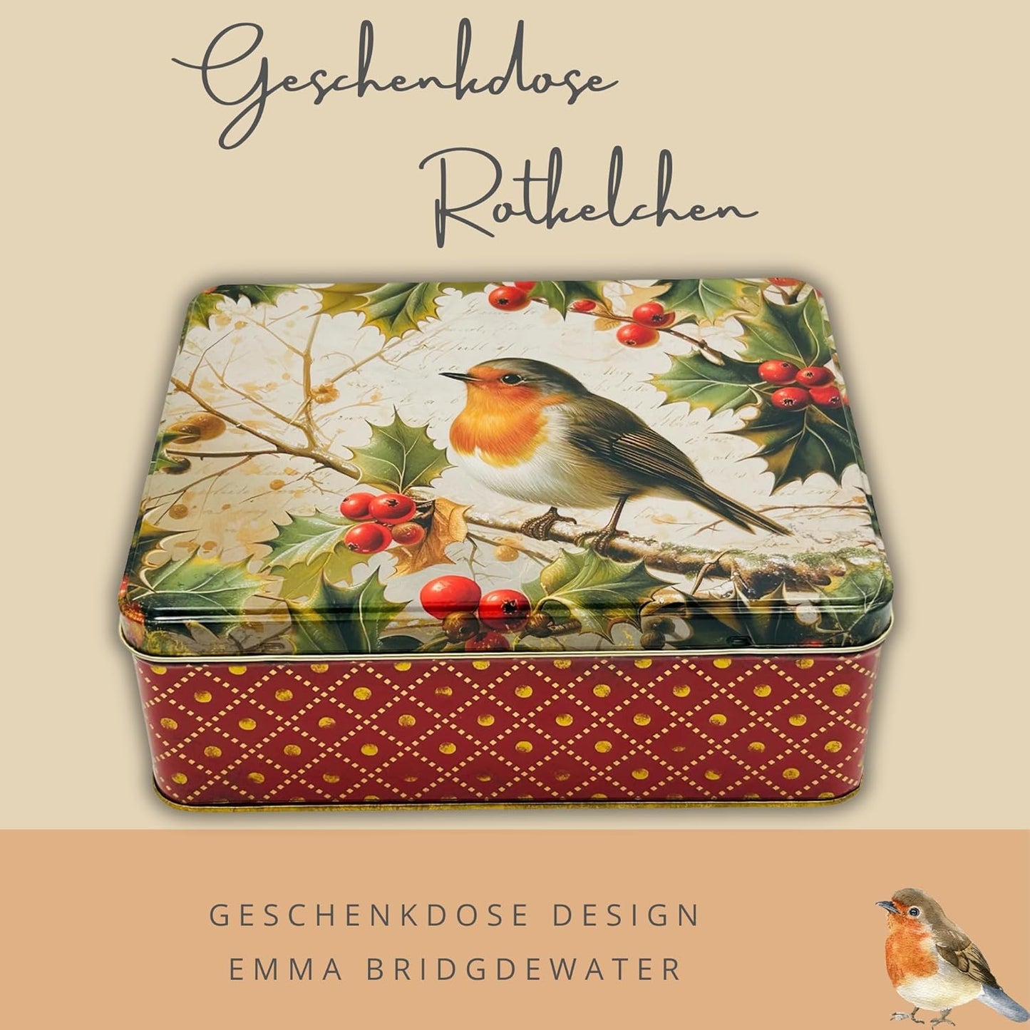 Geschenkdose Rotkelchen, Rotkelchen