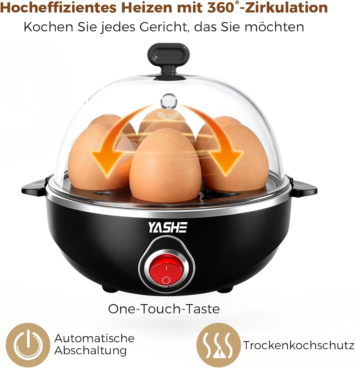 Eierkocher für 7 Eier