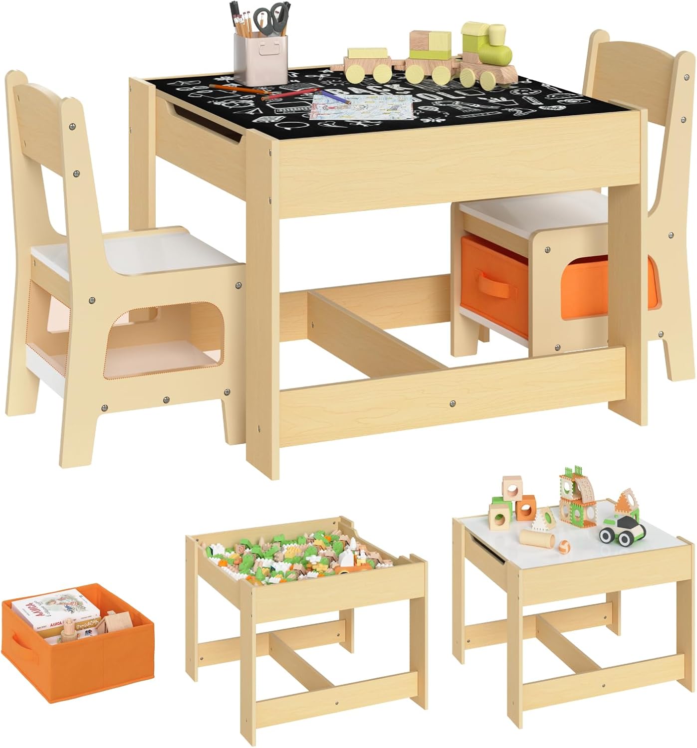 3-teilige Kindersitzgruppe mit Stauraum