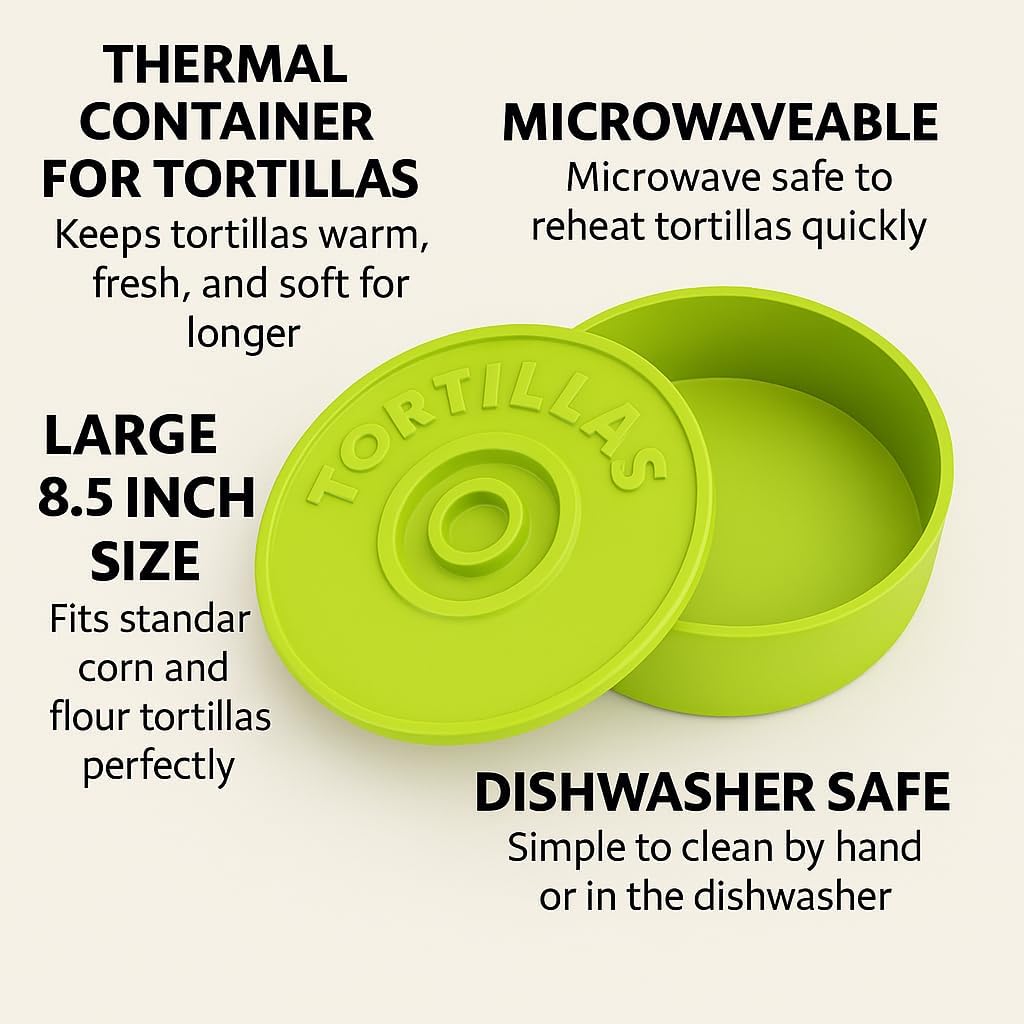 Tortilla-Warmhaltebox, Grün