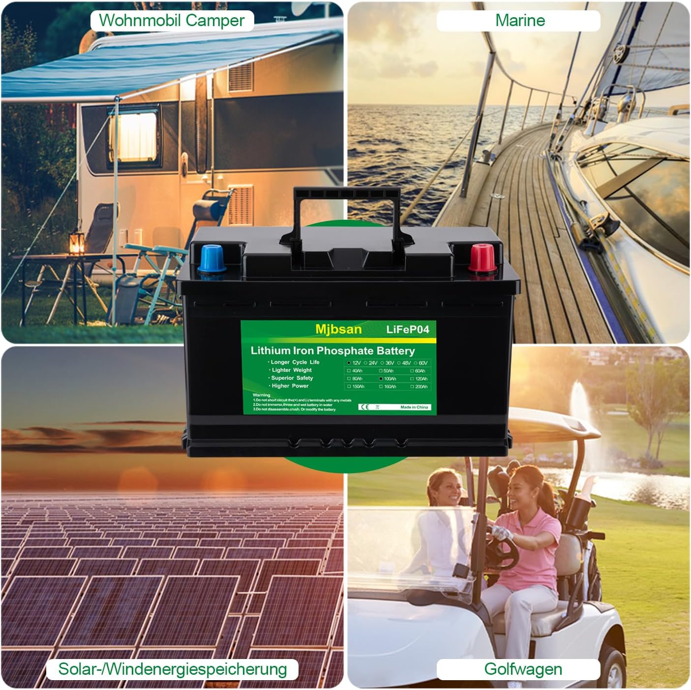 Lifepo4 Lithium Batterie 12V 100Ah