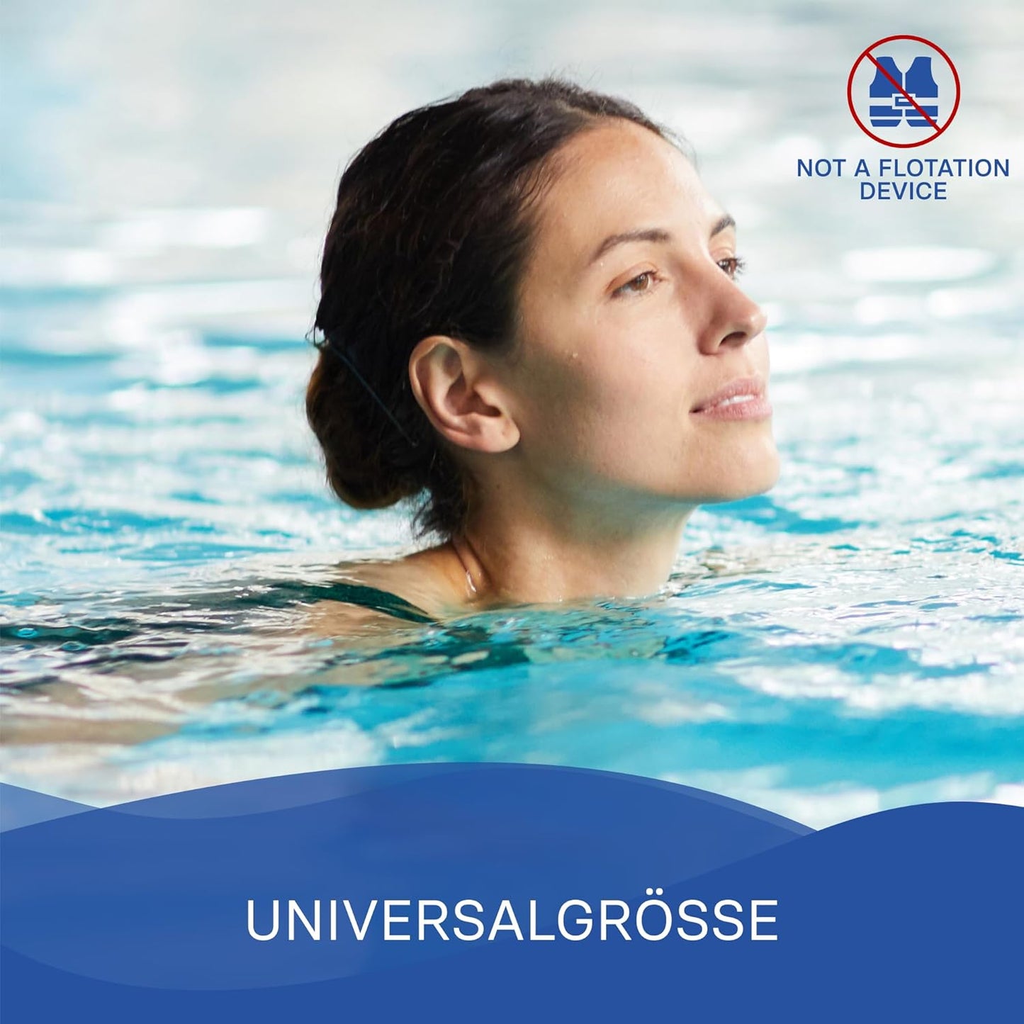 Verstellbarer Schwimmgürtel für Aquafitness und Gymnastik, Blau