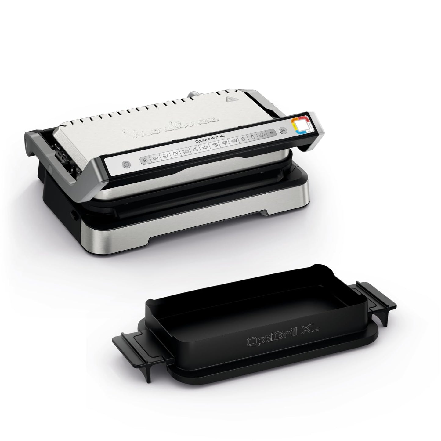 Elektrische Grill-Ofen-Kombination mit 12 Programmen für komplette Mahlzeiten, Moulinex Optigrill 4in1 XL
