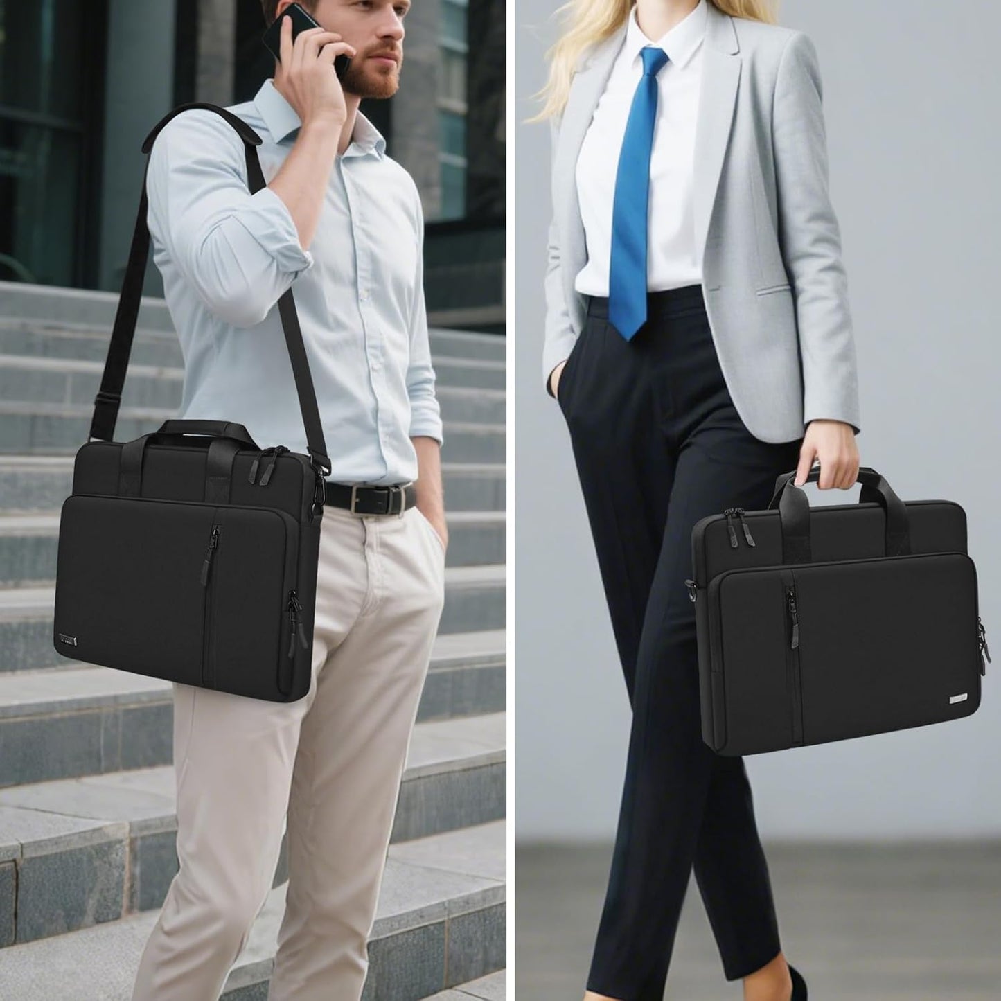 14 Zoll Laptoptasche mit 360° Schutz, Schwarz 14 Zoll