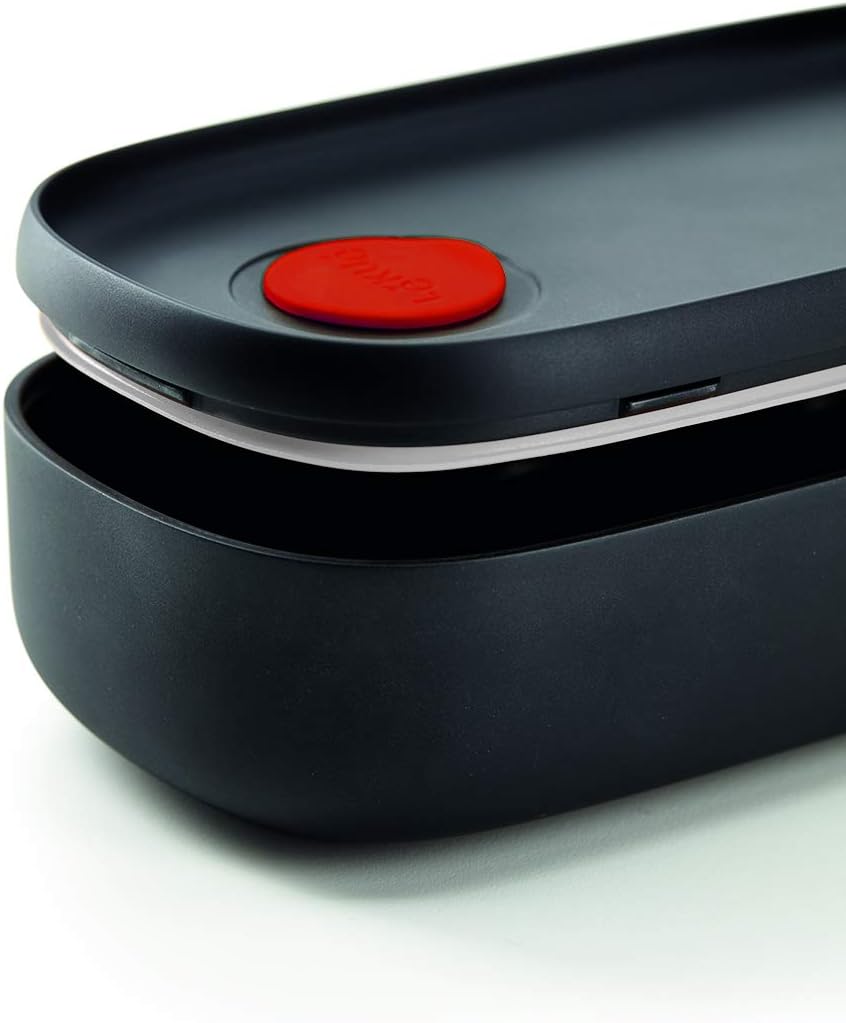 Lunchbox, mit Besteck, Schwarz