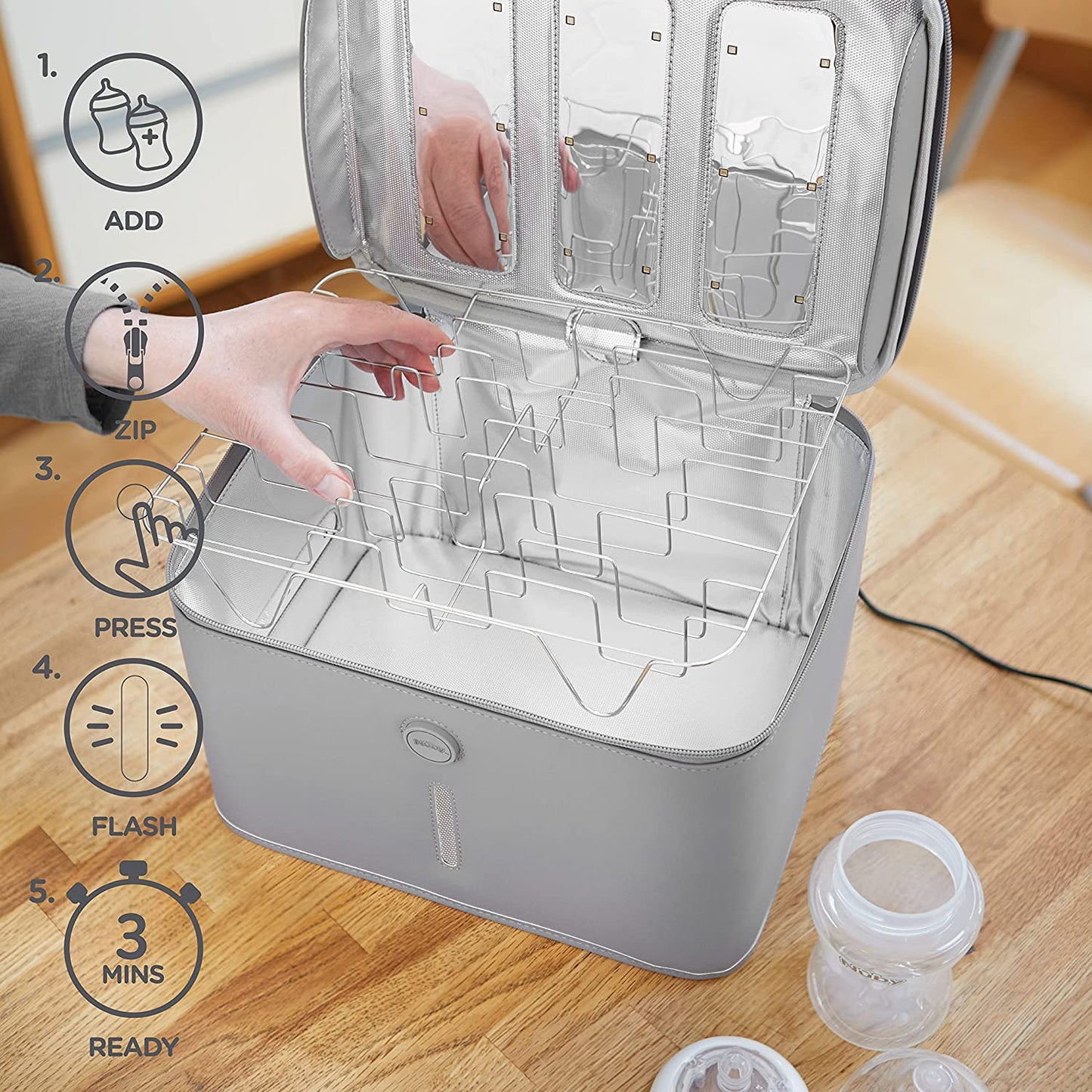 UV-Sterilisator Box für Babyartikel und Smartphones, Groß