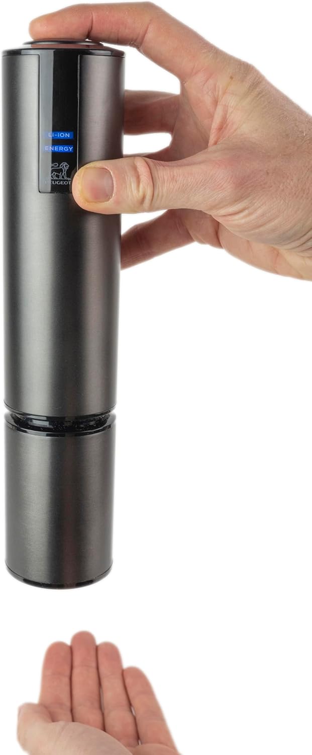 Elis Touch elektrischer Korkenzieher mit Ladestation und Folienschneider, 10.6 in, Carbon.