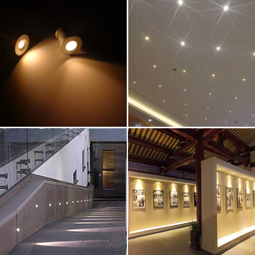 9er Set LED Einbaustrahler für Küche, Warm Weiss
