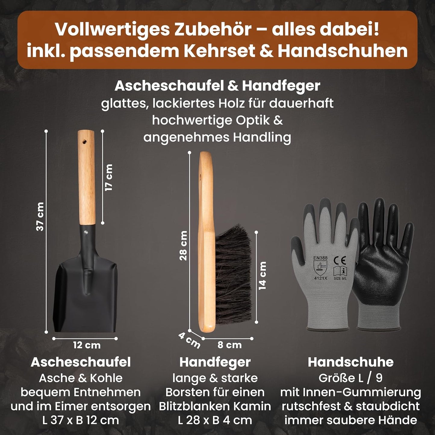 Ascheeimer-Set Piton, Piton 5L Eimer + Kehrset