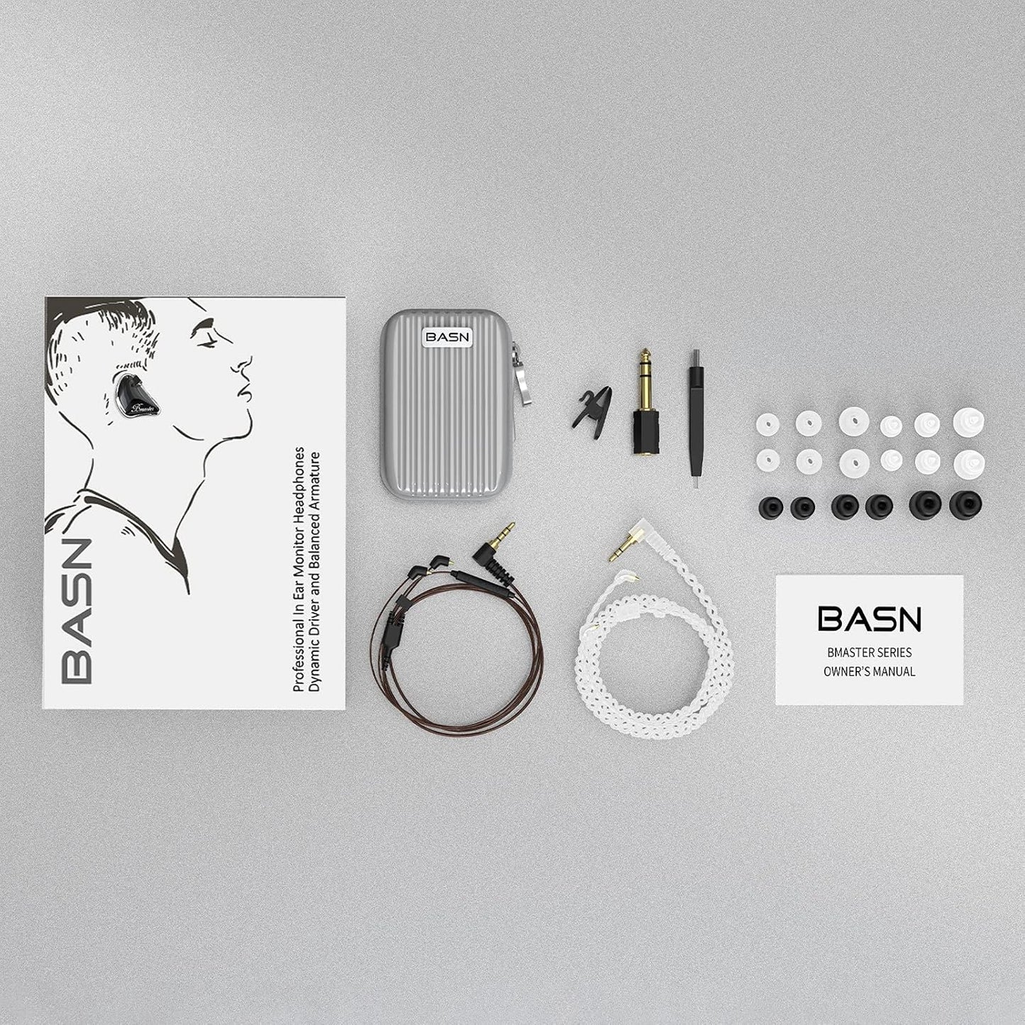 In-Ear-Kopfhörer mit abnehmbaren Kabeln, Black