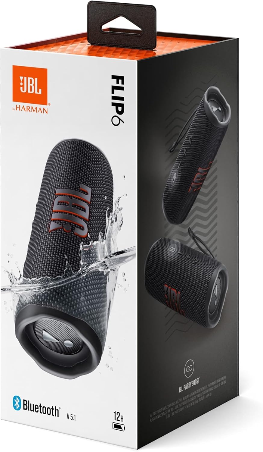 Flip 6 - Bluetooth Box, Schwarz