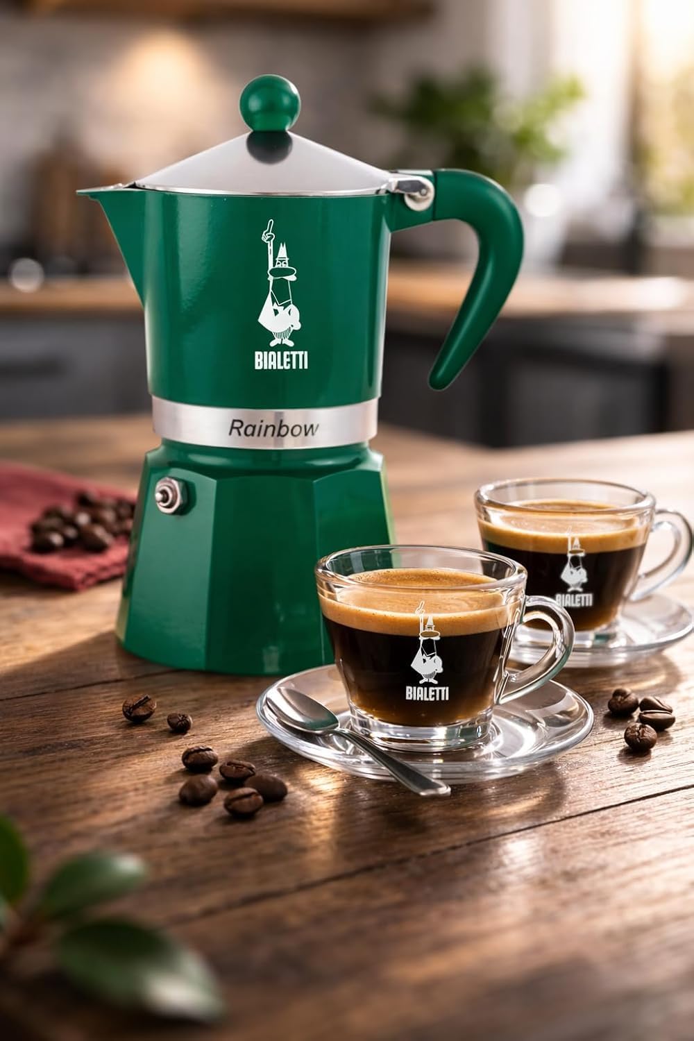 Rainbow Moka-Kanne, Espressomaschine, 3 Tassen