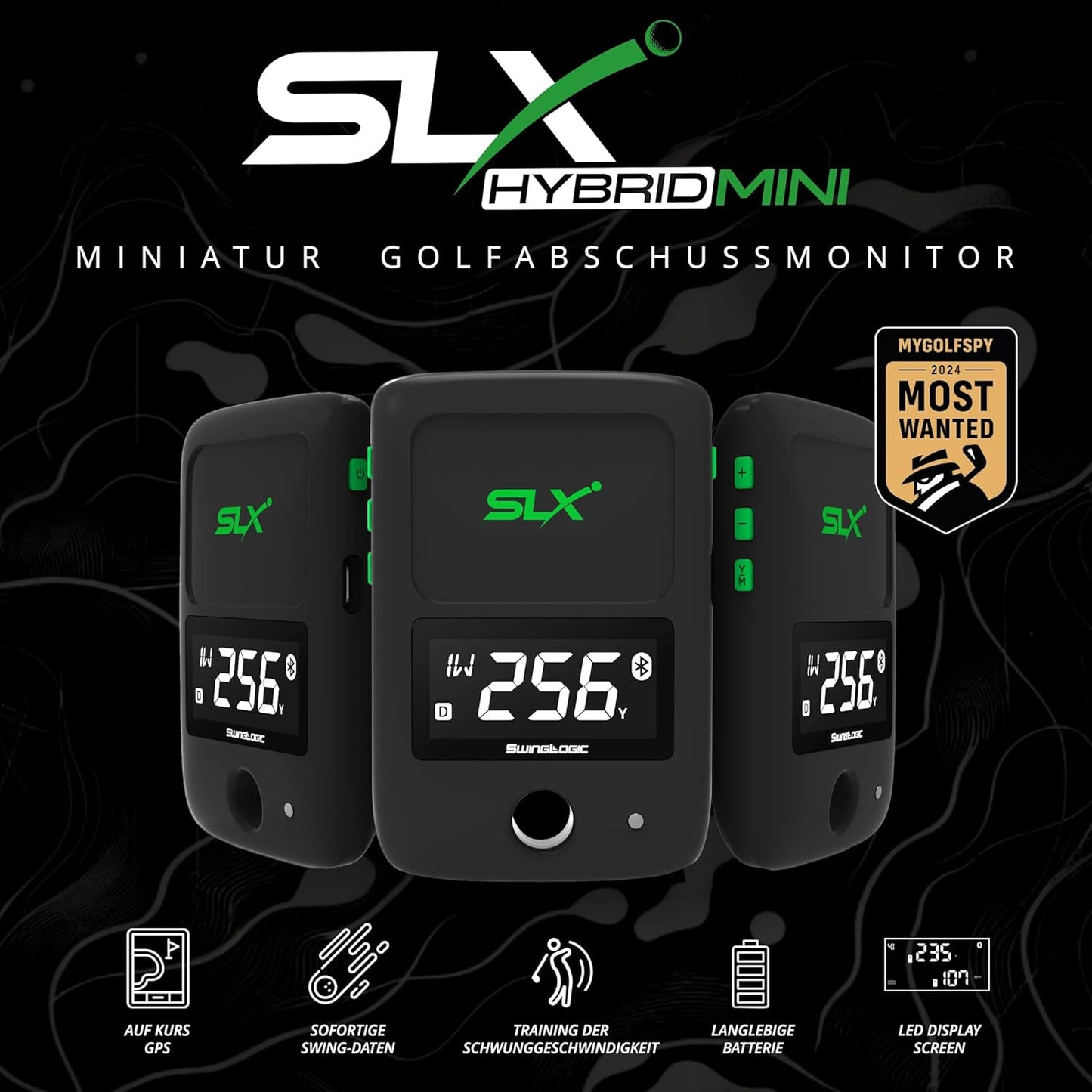 SLX Hybrid Mini Golf-Launch-Monitor mit App-Unterstützung