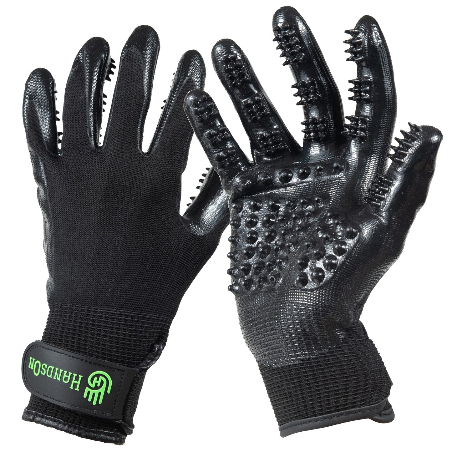 HandsOn Gloves Noppenhandschuh, Schwarz Mittel