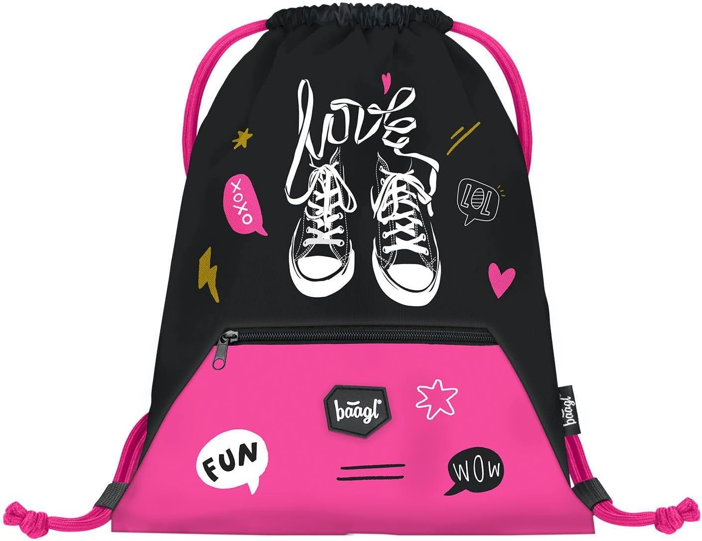Federmäppchen und Turnbeutel Set für Schule, Sneakers