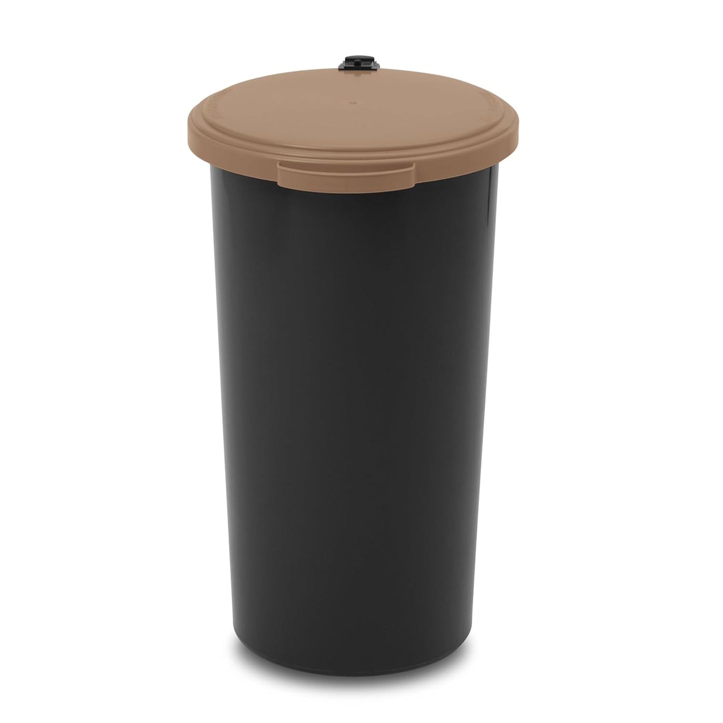 Müllsackständer mit Scharnierdeckel, 60 Liter, Cappuccino 1