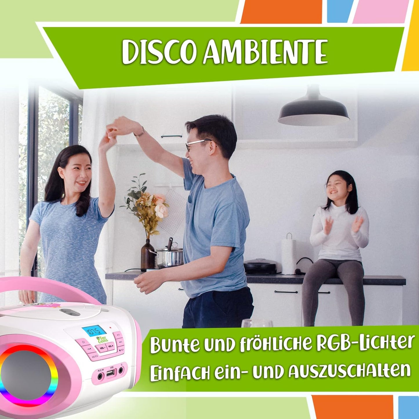 Tunes CD-Player für Kinder, Rosa
