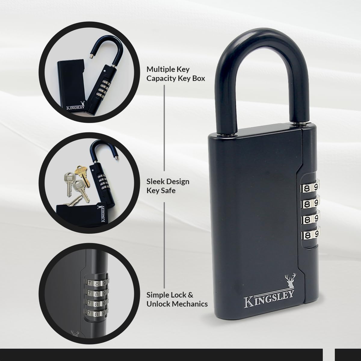 Guard-a-Key Schlüsselsafe, Schwarz
