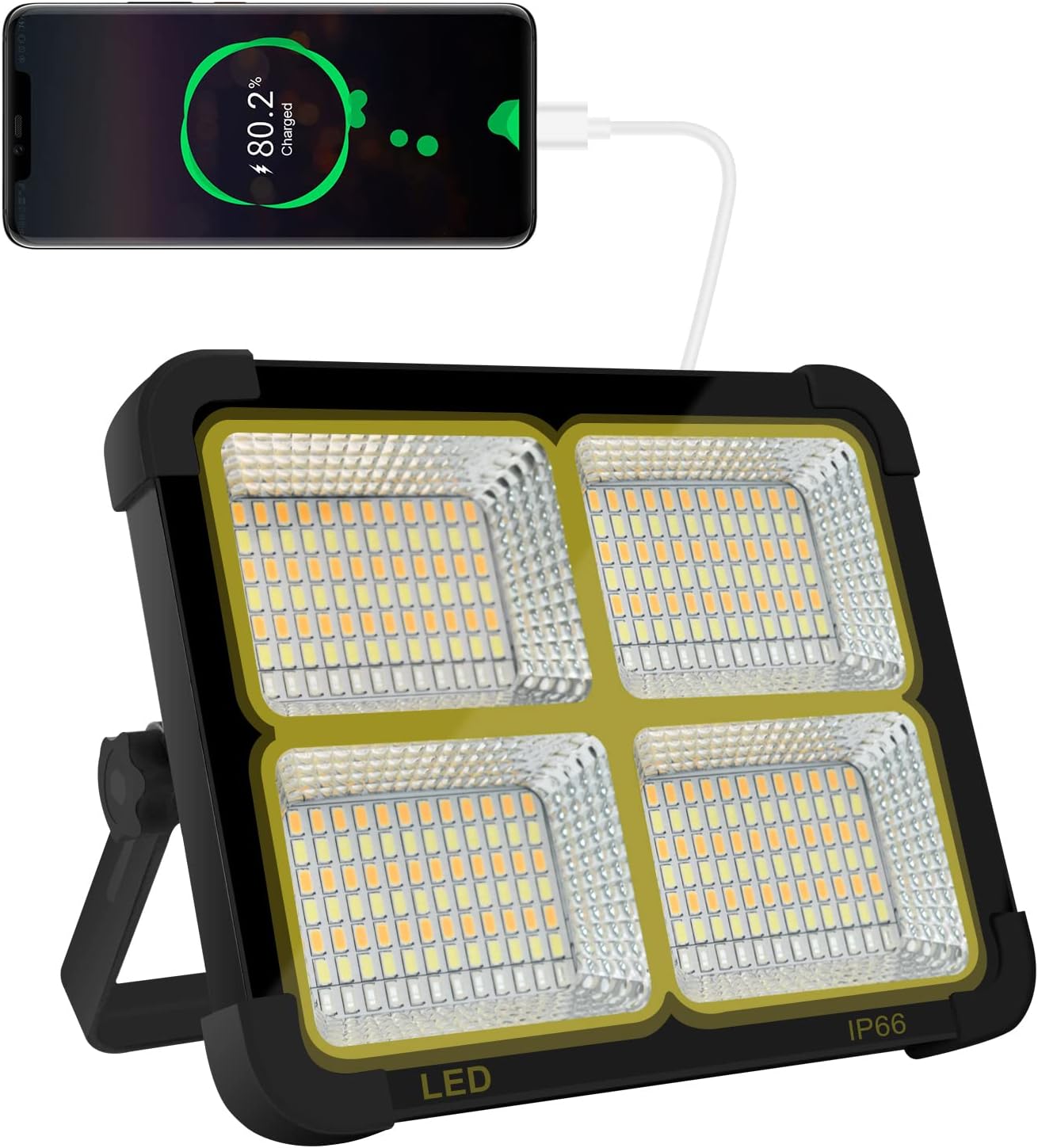 Solar-Arbeitslicht, Schwarz
