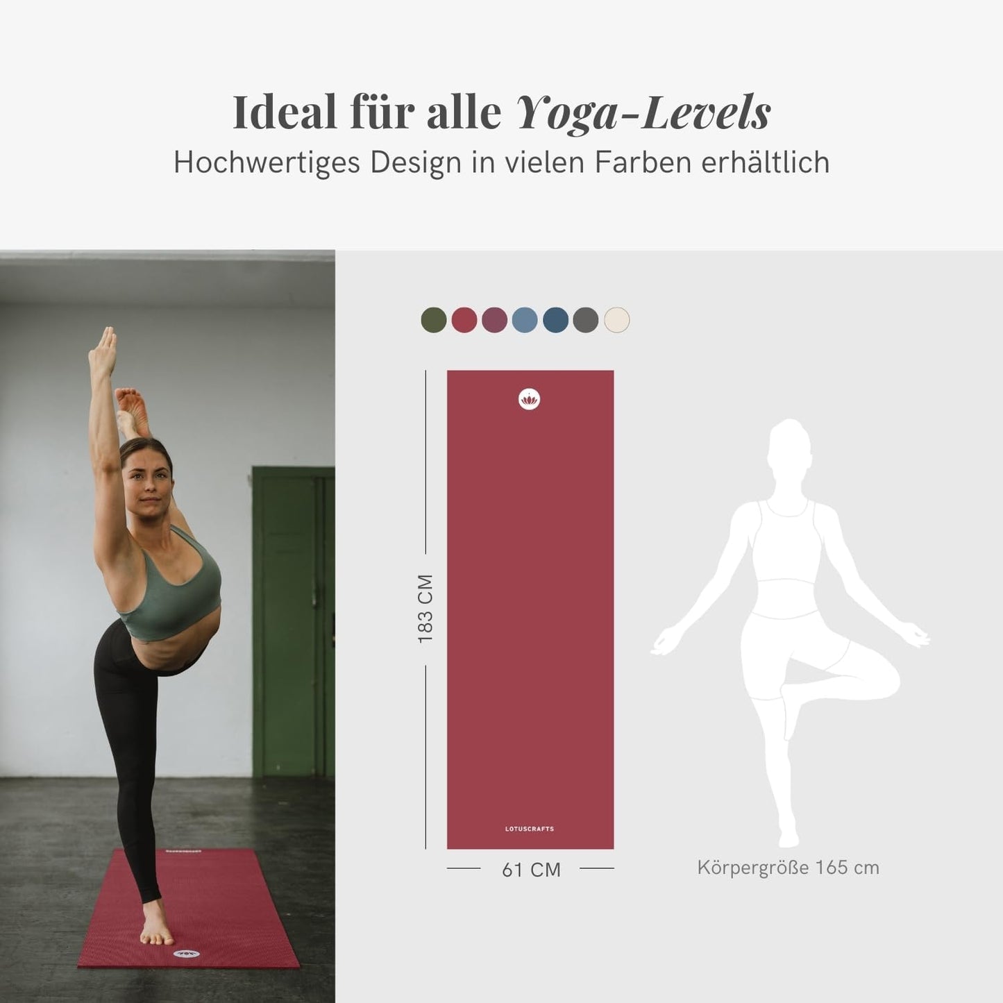 Yogamatte Mudra, Standard / Aubergine