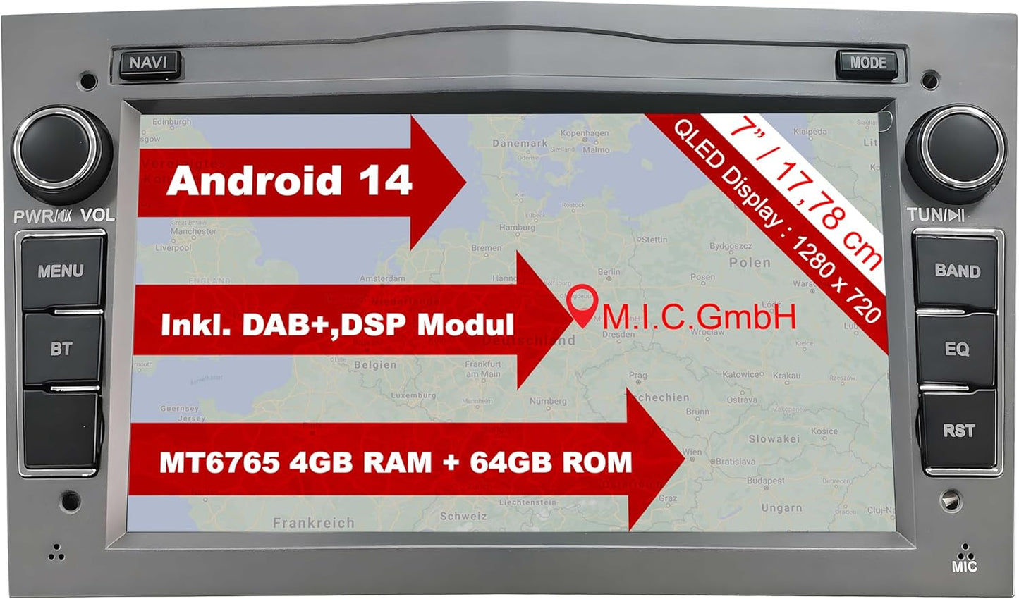 AO7-L2 Autoradio mit Navi für Opel-Modelle, AO8Lite