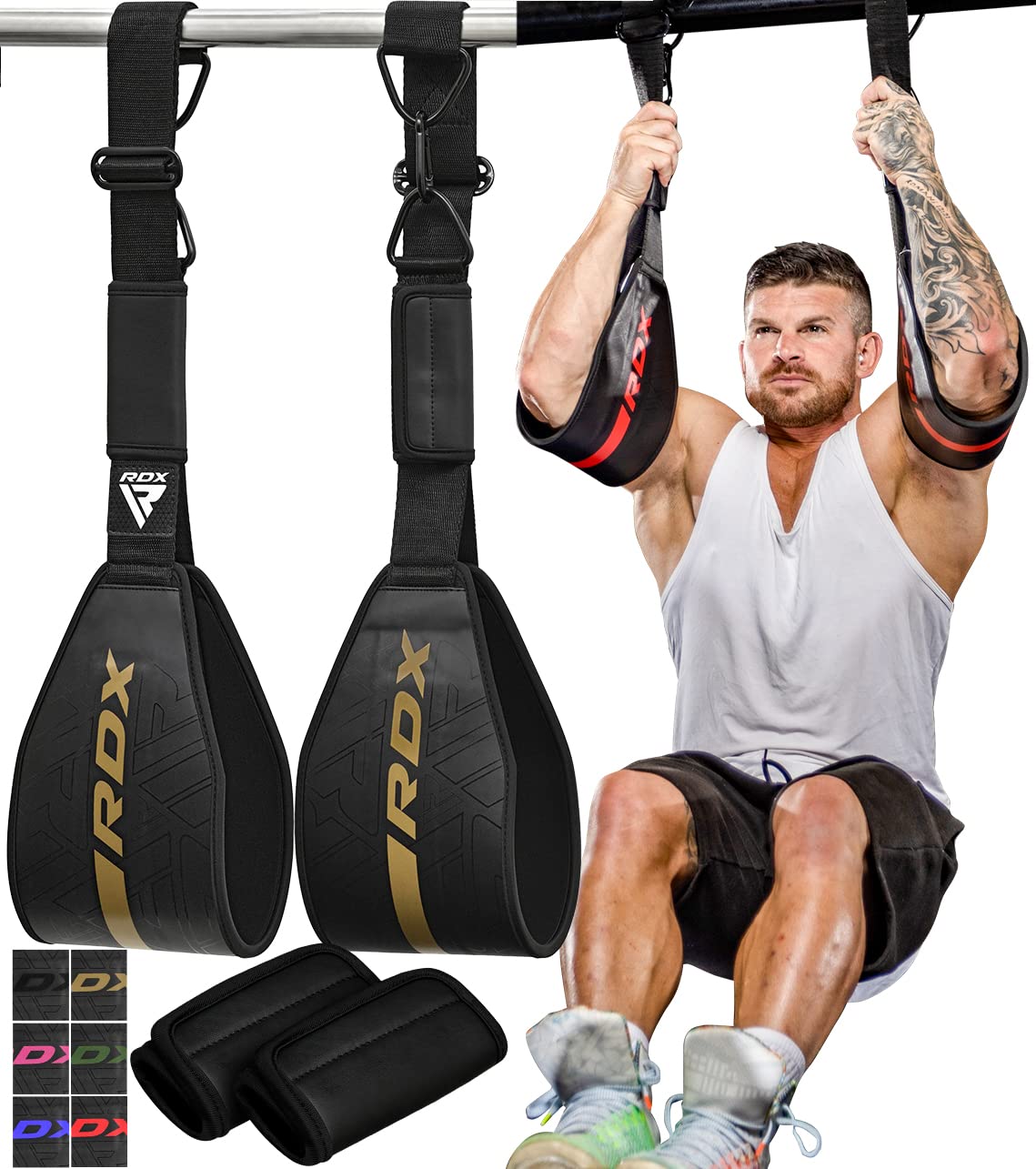 Gepolsterte Bauchmuskel-Schlaufen für Fitness-Training, Golden