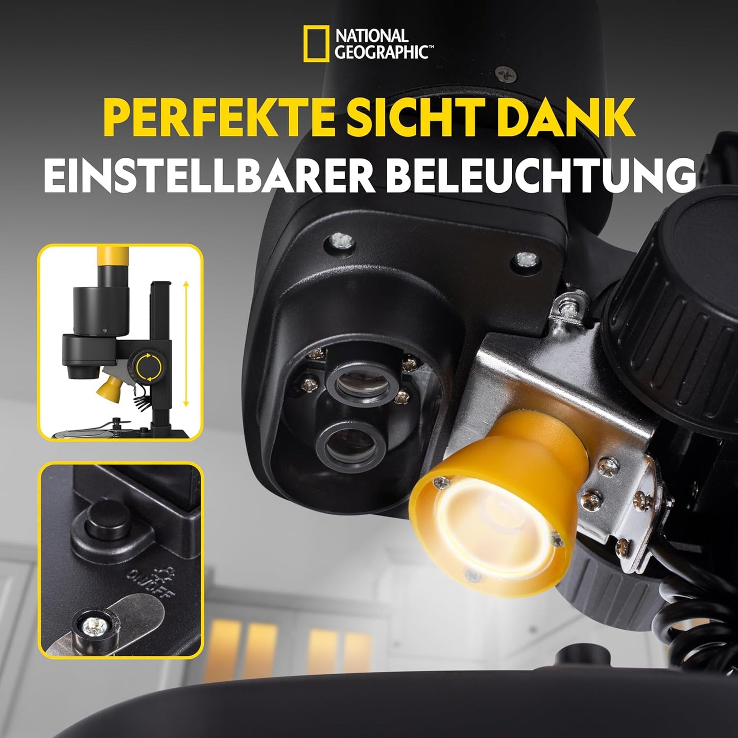 Stereo 3D Mikroskop mit 20x Vergrösserung