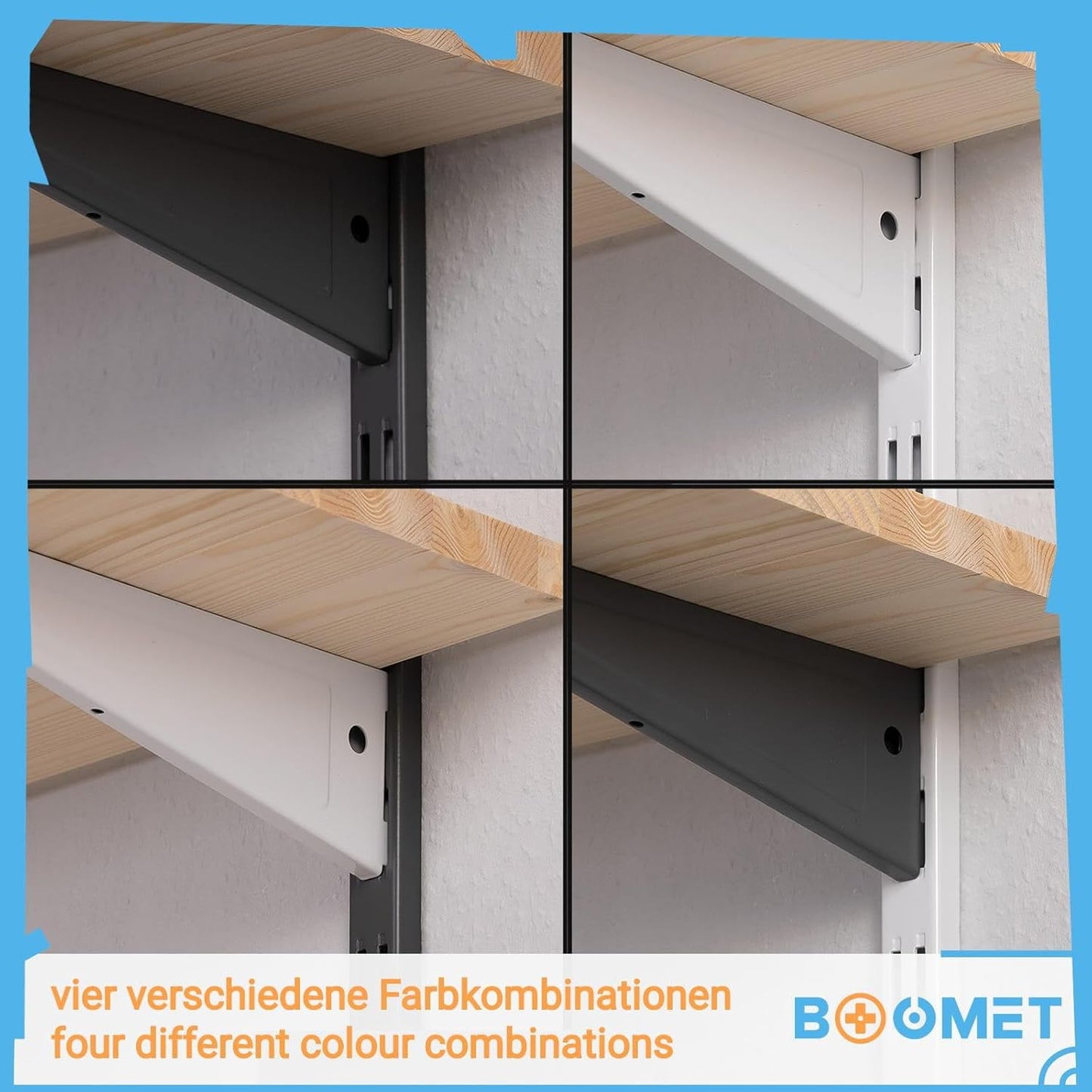 2er-Set Regalböden, 80x25 cm, 2 Stück 80 cm x 25 cm