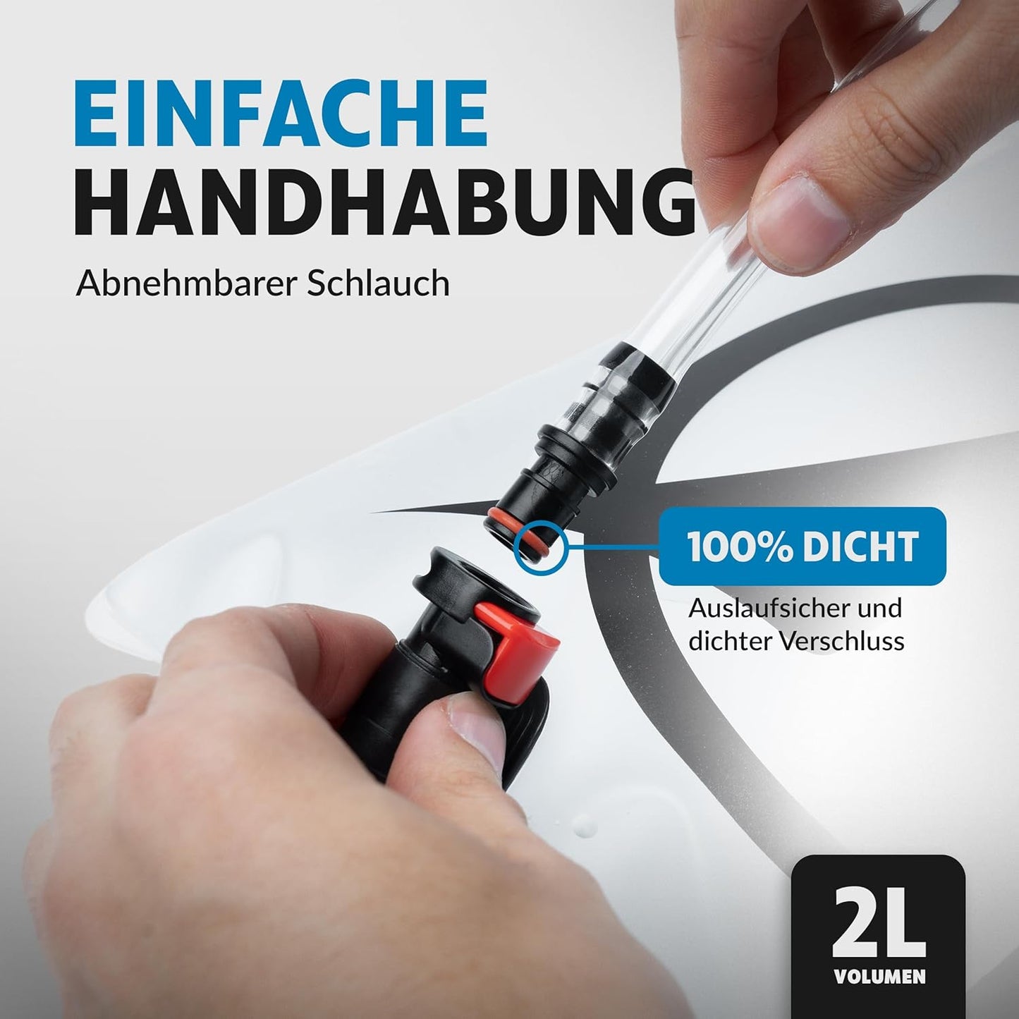 Trinkblase mit Reinigungsbürste, 2 Liter