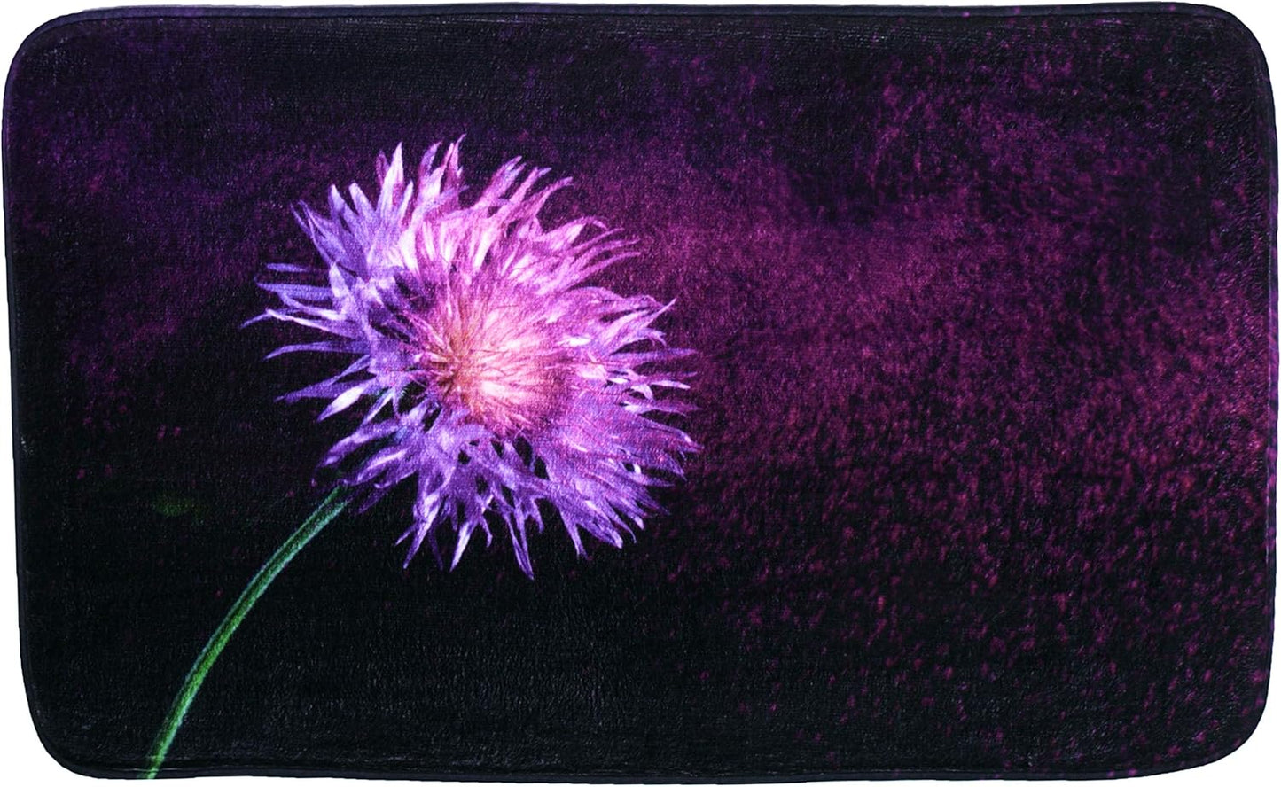 Rutschfester Badteppich, waschbar und weich, Purple Dust 70 x 110 cm (Rechteckig)