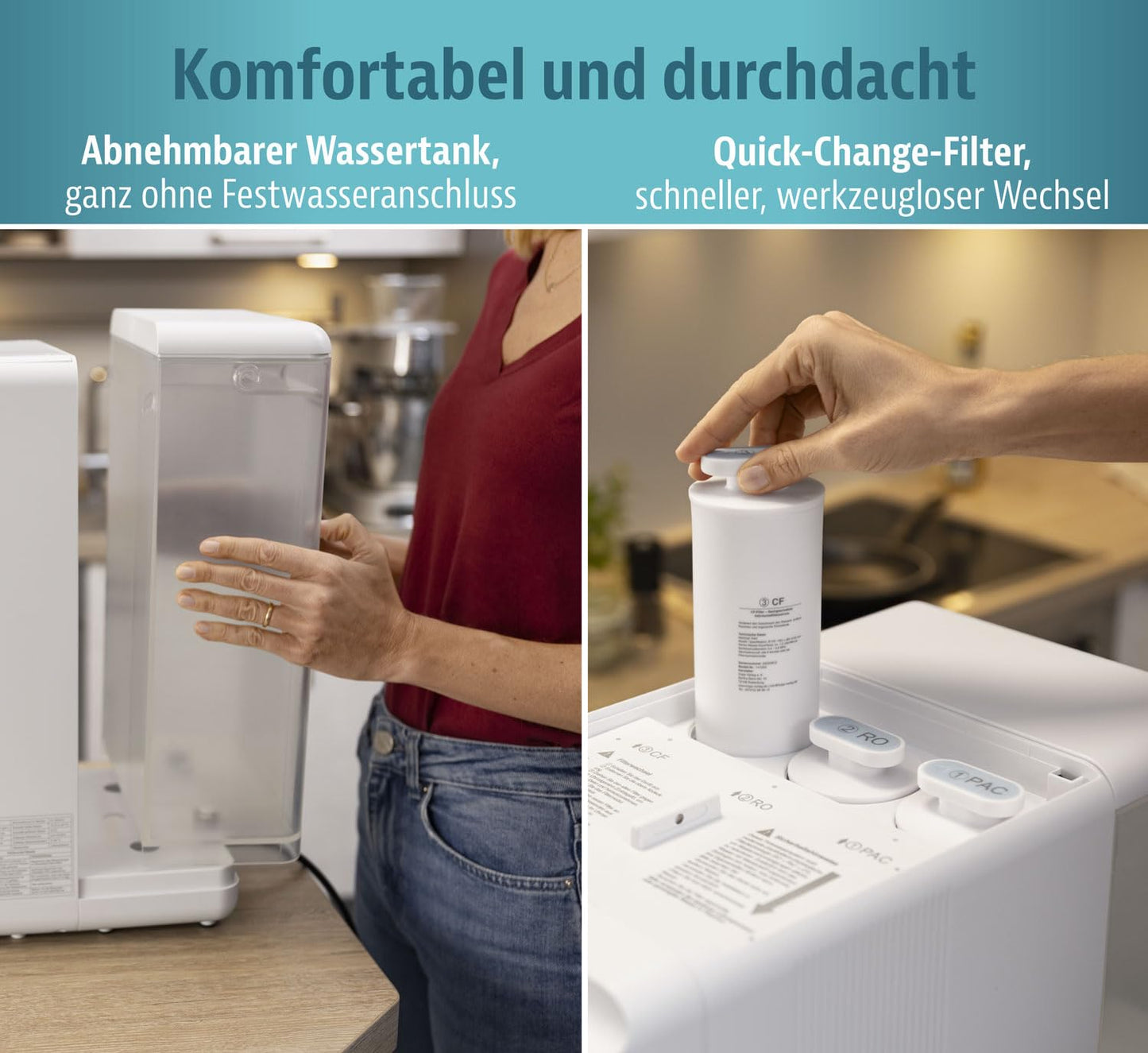 Osmose-Wasserfilter, Weiß