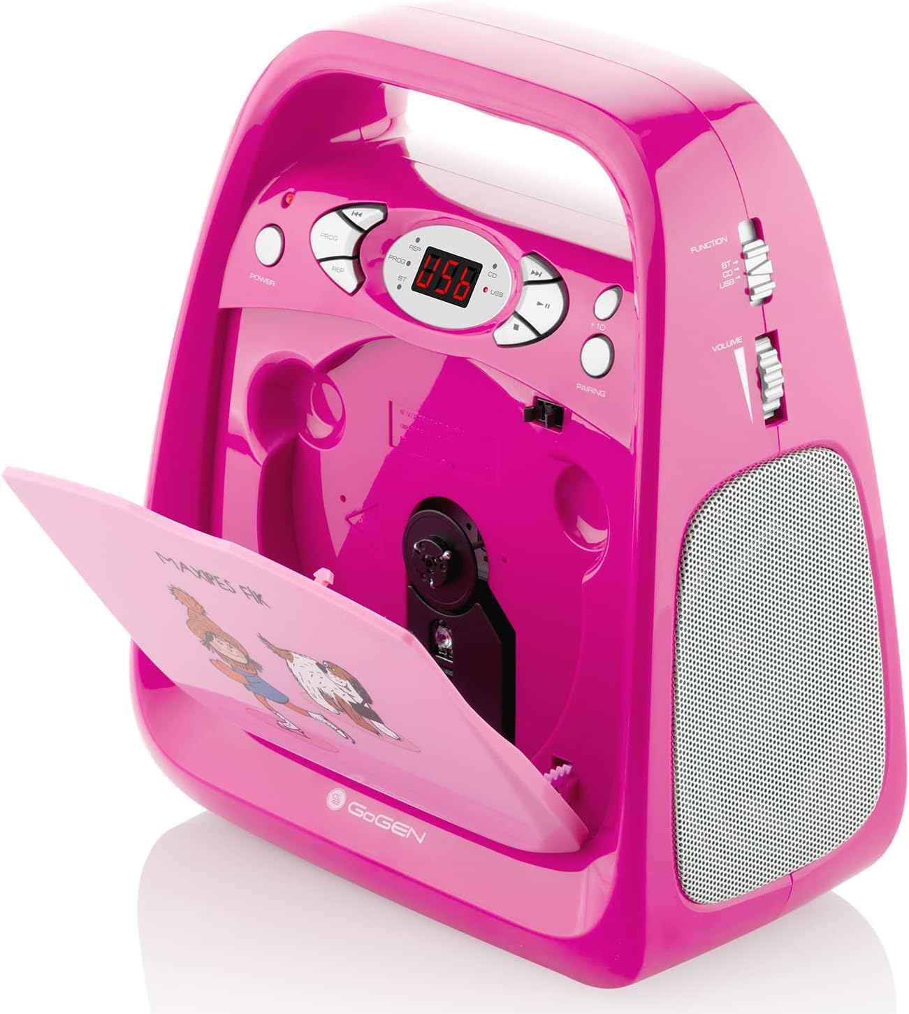 Karaoke-CD-Player mit Mikrofon und Bluetooth