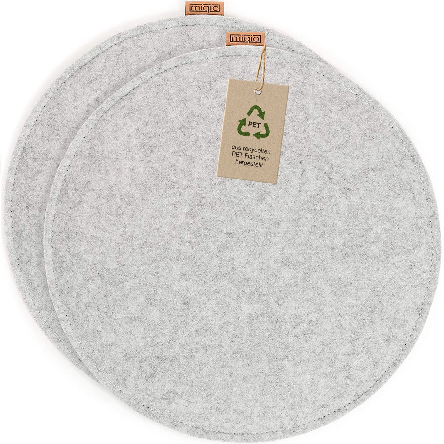 Sitzkissen mit Antirutsch-Funktion, 2er-Set, 35 cm, 2er-Set Graumeliert