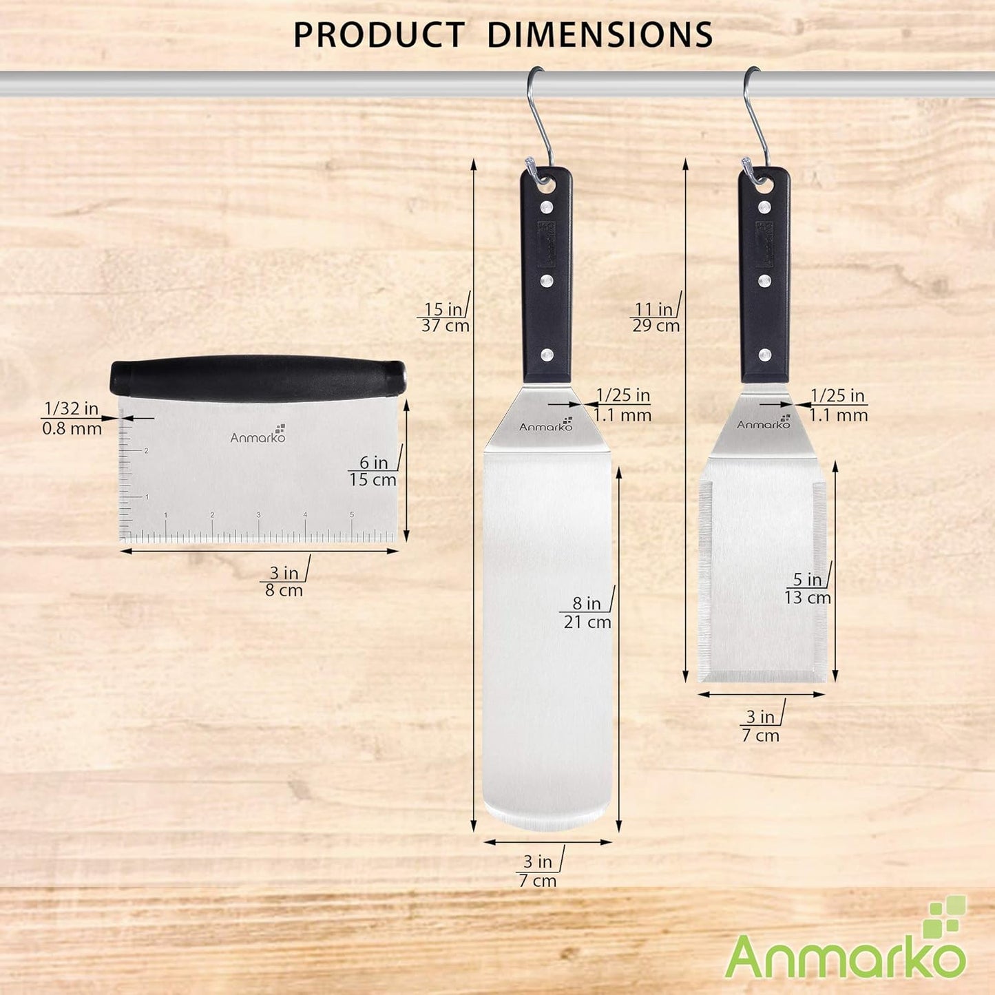 Grillwender-Set, Abs Plastic Handle Set